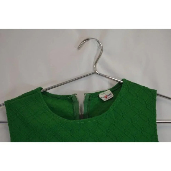 Vintage Girl's Green  A-Line Dress 1960s - Picture 4 of 10